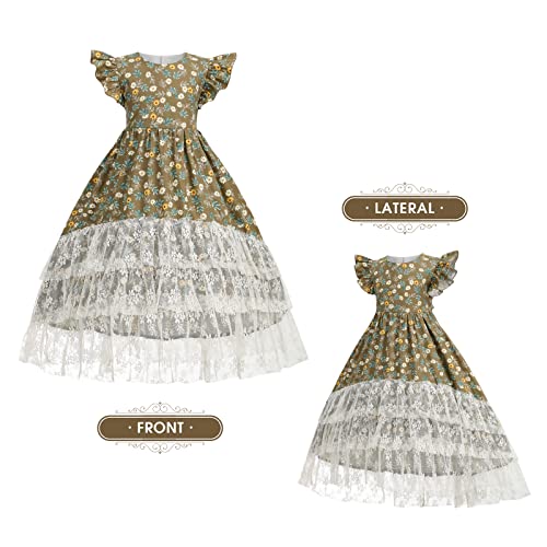 Girls Maxi Dress Summer Girl Dresses Girls Floral Boho Dress Tea Party Long Cotton High Low Lace Dresses3