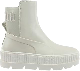PUMA Womens Chelsea Combat Casual Boots Ankle - White