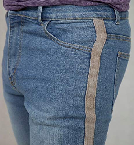 Skylinewears Mens Slim Fit Stretch Jeans Comfy Fashionable Super Flex Denim Skinny Pants3
