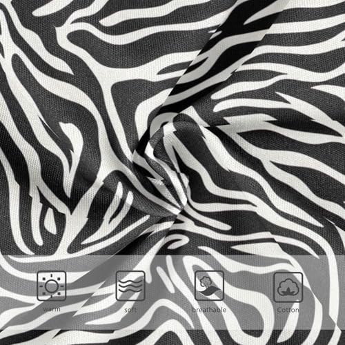 Toddler Girl Briefs, Zebra Stripes Black White Girls Cotton Underwear, 2T–8 Years3