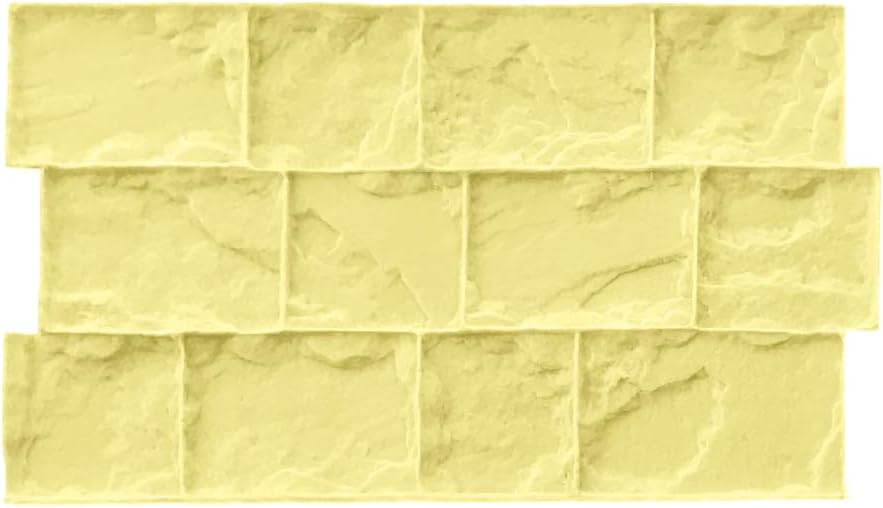 Roman Cobble Concrete Stamp Set by Walttools | Classic Decorative Cobblestone Pattern, Sturdy Polyurethane Texturing Mats, Realistic Detail (Rigid)