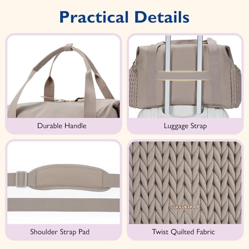 Image of mommore Diaper Bag Tote, Large Capacity Travel Diaper bags, Hospital Bag for Labor Delivery, Baby Bag with Pacifier Case