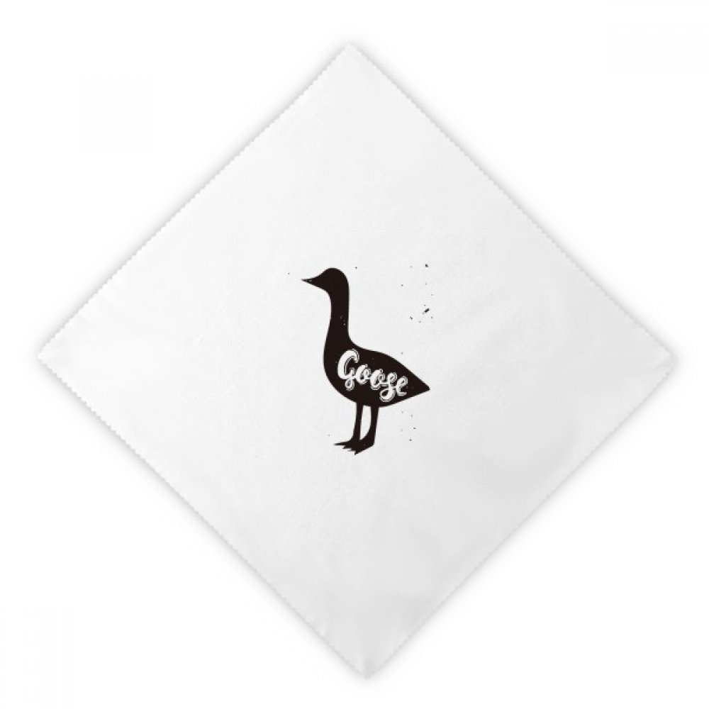 Serviettes oie en tissu réutilisables grand format 47cm pour décoration table