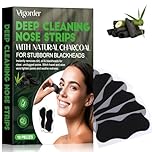 Blackhead Remover Strip, 10 pcs Nose Strip Blackhead, Charcoal Nose Pore Strips for Deep Pore Cleansing, Removes Dirt, Oil & Blackheads, Suitable for All Skin Types for Men & Women
