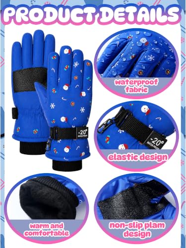 Image of SATINIOR 2 Pair Kids Winter Gloves