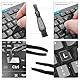 Spanish Tastatur Aufklebe, 2 StüCk Spanish Ersatz Aufkleber, Selbstklebende Tastaturaufkleber, Mit WeißEn Buchstaben,Geeignet FüR Jede Standard-Tastatur,Laptop-Tastatur (ES-Matt)
