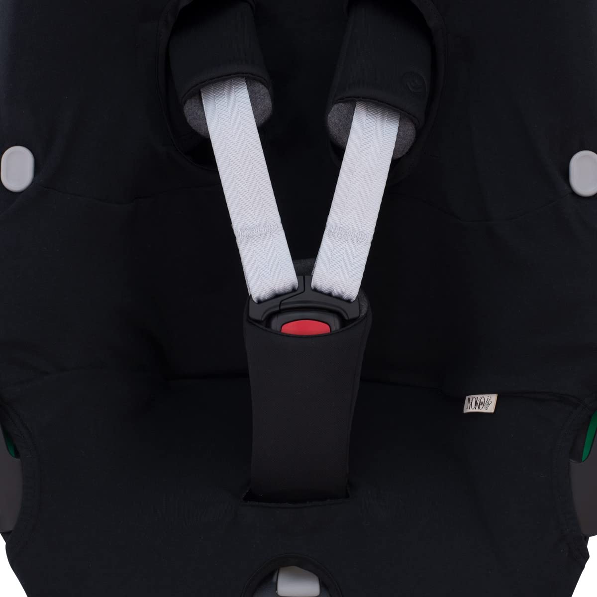 JYOKO Kids Funda de algodón para Silla de Coche Compatible con Maxi Cosi Pebble 360 Y FamilyFix 360 (Black Series)