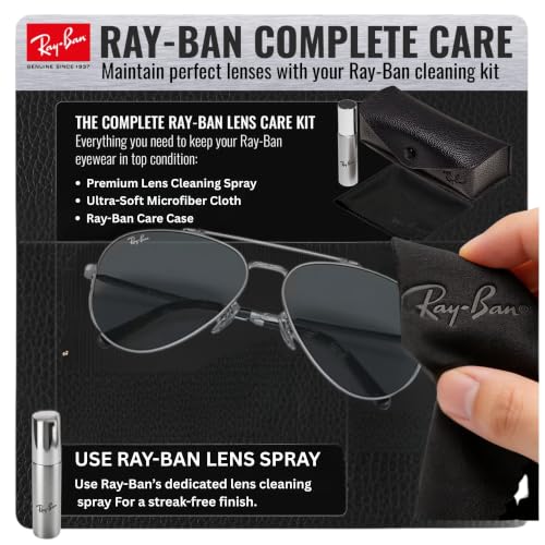 Image of Ray-Ban RB3625 NEW AVIATOR Sunglasses with Official Eyewear Kit