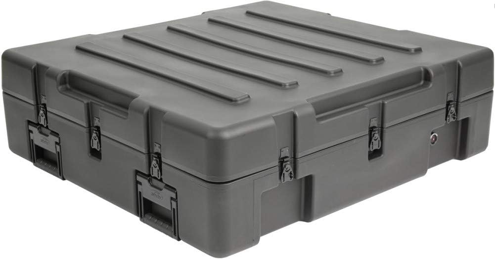 SKB Cases 3R3633-9B-E rSeries 3633-9 Case; Waterproof Design; LLDPE Polyethylene; Pressure Relief/Breather Valves; Resistant to Impact Damage, and UV; Stainless Steel Latches and Hinges