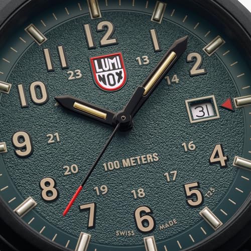 Image of Luminox Men's Atacama Field, Field Analogue Black Band Green Dial Watch, 43 mm