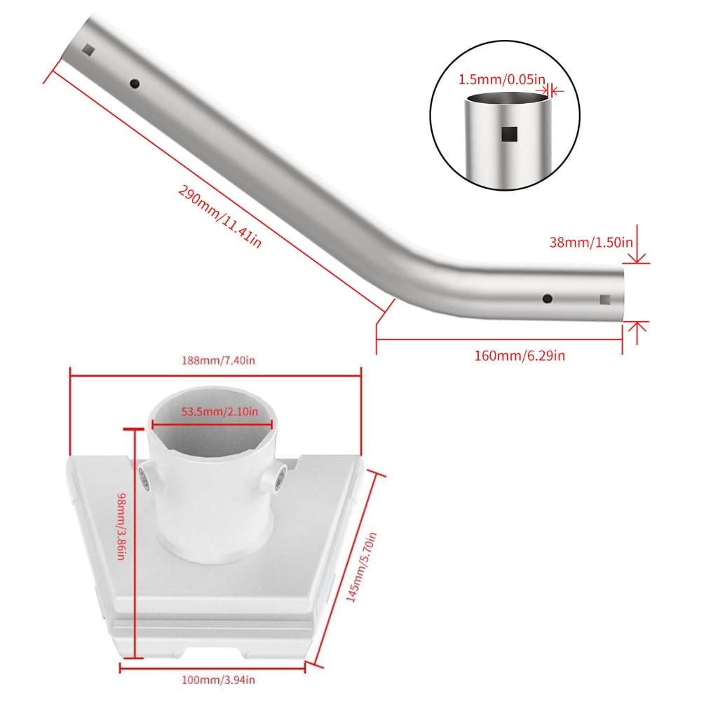 Accessoires de fixation murale pour satellite de toit avec outils d'installation inclus