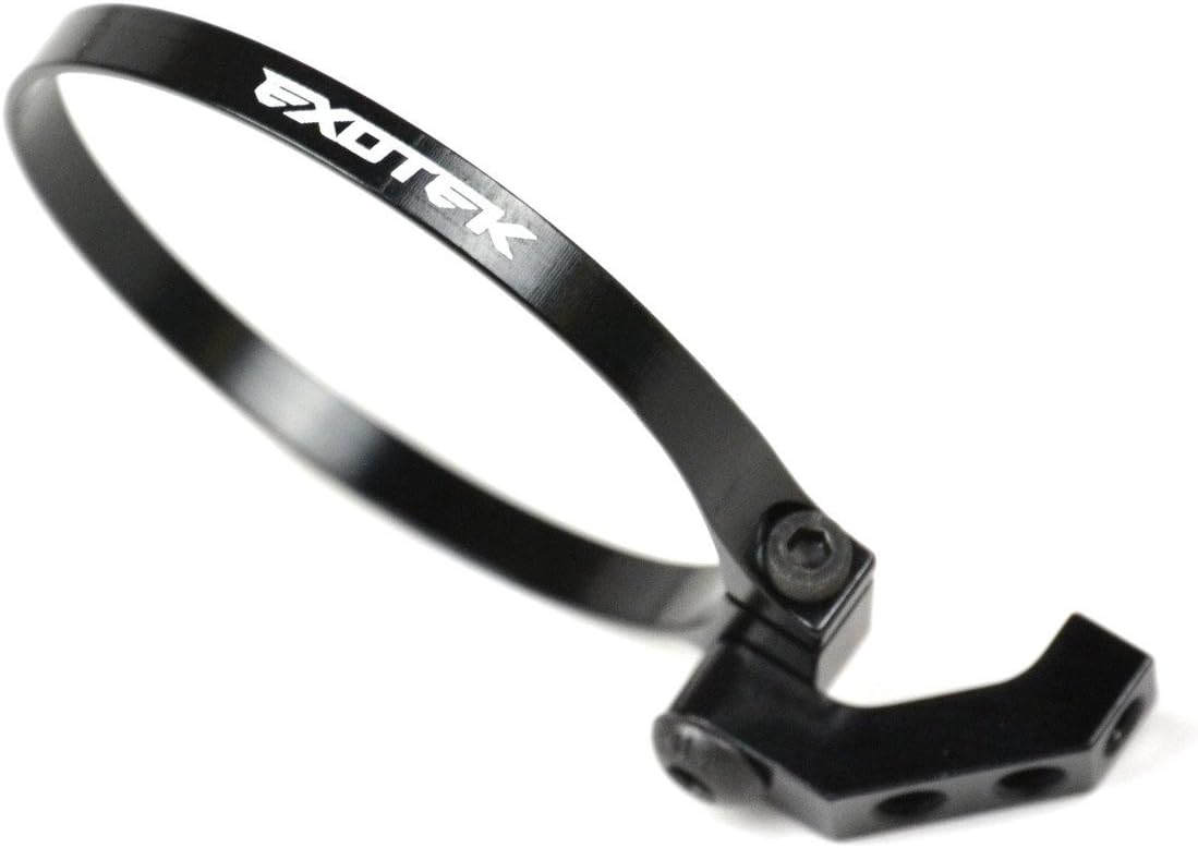 Exotek 1718BLK Exo Fan Mount-Clamp On Set, Angled for 1/10 Buggies, Trucks, Sedans (Black)