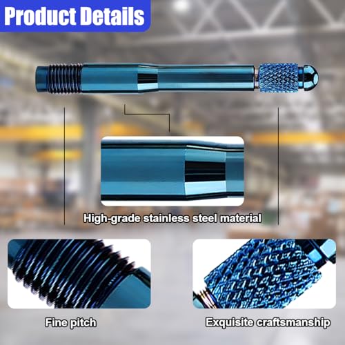Image of ZIMISI M14X1.25 Car Wheel Alignment Pin, Stainless Steel Wheel Alignment Tool, Tire Mounting Tools, Wheel Hanger Balancing and Guide Tool, Car Tire Rim Stud Pilot Pin for Most Cars (Blue)
