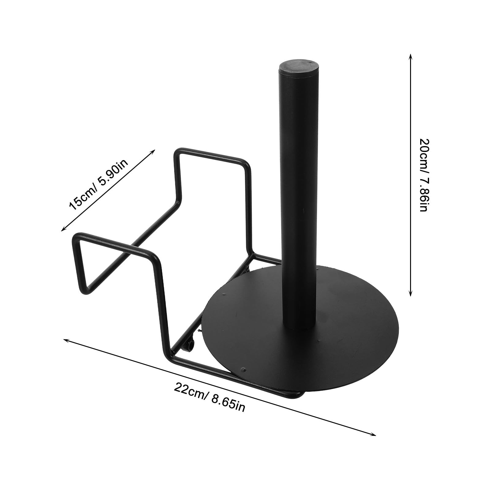 TOYANDONA Soporte para Rollos de Acero Inoxidable de Bolsas de Supermercado Dispensador Portátil y Conveniente Adecuado para Entornos de Supermercado y Retail