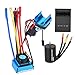 VGEBY Motor ESC, 45A/60A/80A/120A Alloy 1:10 Scale Remote Control Motor Brushless ESC Set --3650 Motor 4300KV+Brushless ESC + Heat Sink + Program Card Fit for 1/10 RC Car(120A)