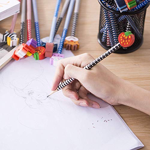 40 matita in legno con gomma matite grafite