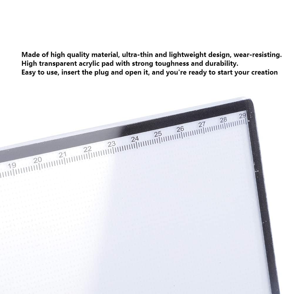 Tavoletta Luminosa Tavolo da disegno A4 LED Light Pad per disegnare A4 Tracing Light Box per gli artisti, disegnare, disegnare, animazione