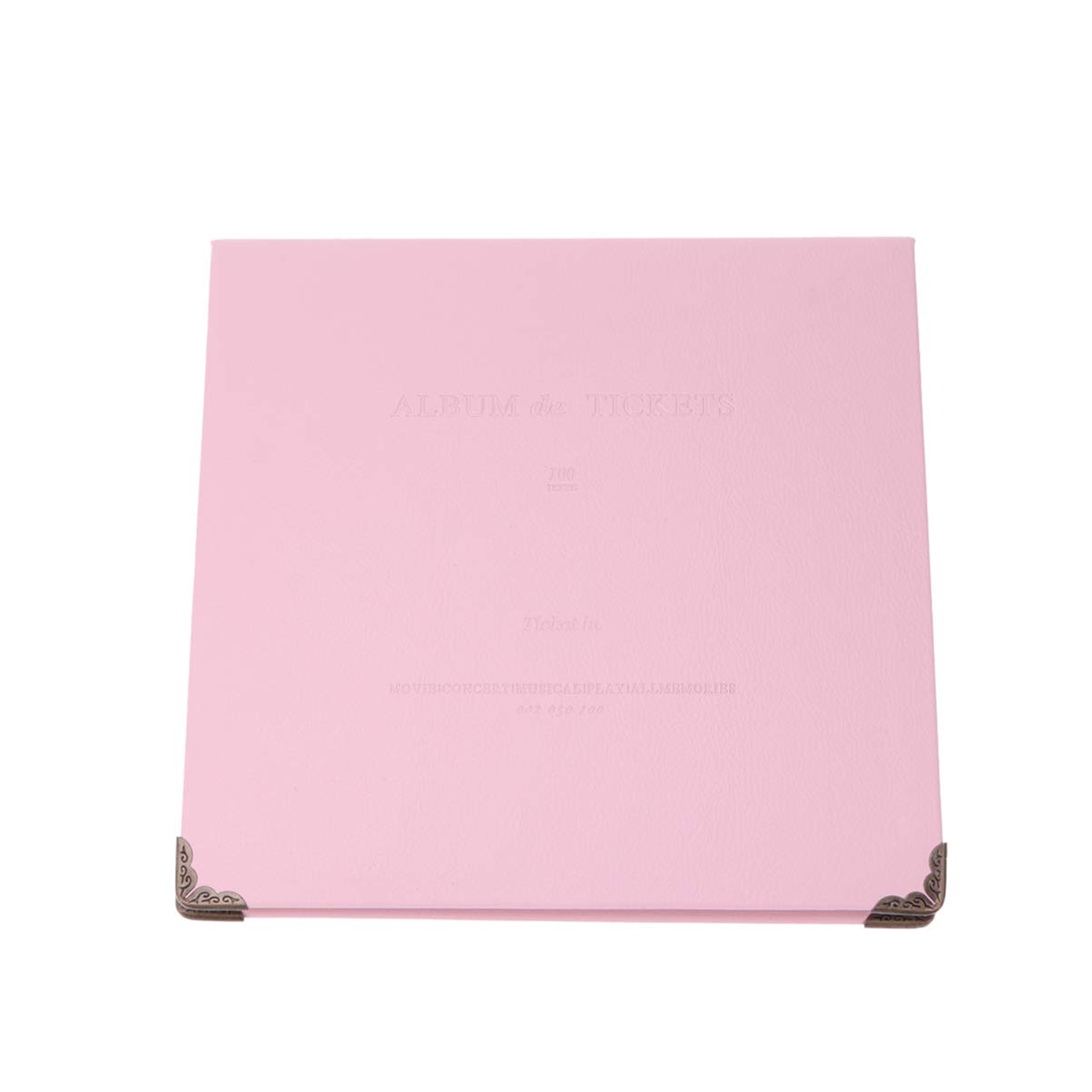 Organiseur de tickets de banque, billets, films, tickets, album photo, rangement pour la maison et le bureau (rose