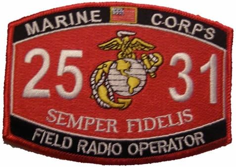 Parche MOS de operador de radio de campo 2531 del Cuerpo de Marines - Negocio propiedad de veteranos