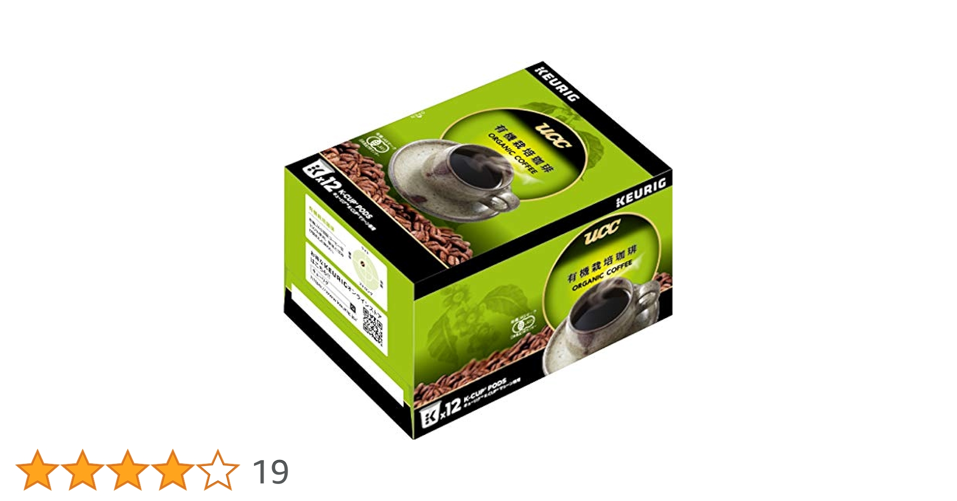 Amazon.co.jp: KEURIG キューリグ K-CUP UCC 有機栽培珈琲 24杯