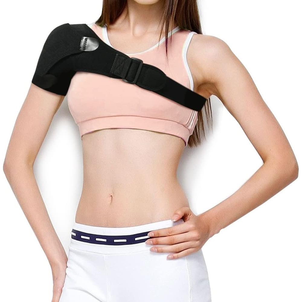 MEIION Neuleben Recover - Tutore per spalla regolabile in neoprene, per stabilità e sollievo dal dolore in artrite, lussazione, unisex, per spalla sinistra/destra