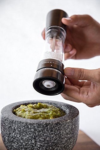 image for COLE & MASON Derwent Salt Grinder - Gunmetal Mill Includes Gourmet Pre
