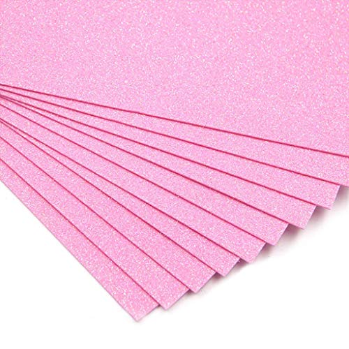 CAFFAINA 10 pièces/Paquet A4 Poudre Paillettes EVA Mousse Papier éponge Feuille à la Main Enfants Bricolage Artisanat-Rose Cover