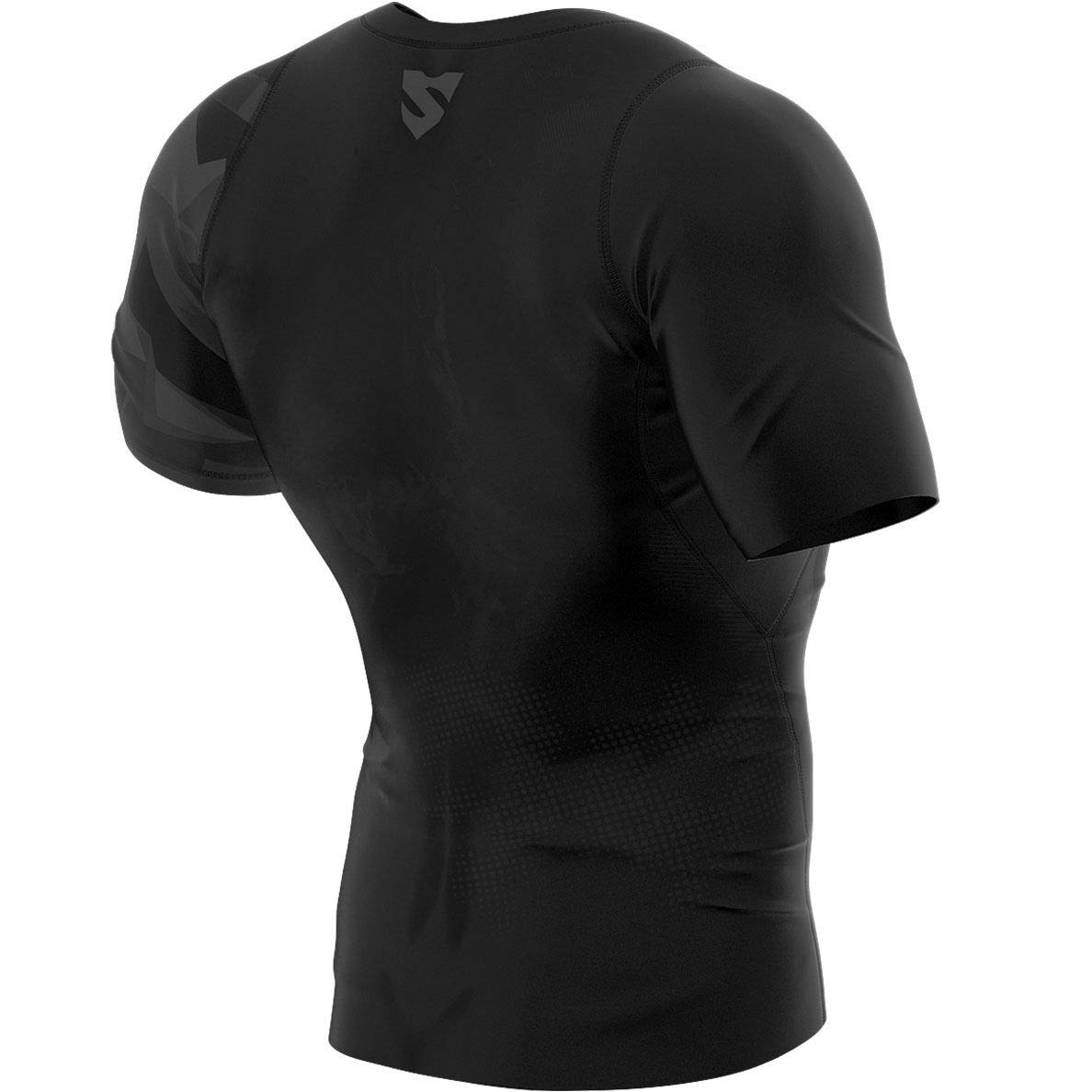 SMMASH Camicia A Compressione Camicia Funzionale Camicia Sportiva A Maniche Corte da Uomo Camicia da Running Camicia A Maniche Corte Tecnologia Second Skin
