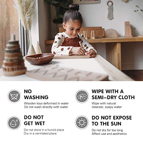 let's make Alfabet Tracing Board, 2st Dubbelzijdige Houten Letters Tracing Nummers & Patronen, Grote Montessori… - Afbeelding 7