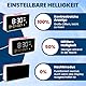 Top Life Sprechender Wecker - Laute Lautstärke - für Senioren, Sehbehinderte, Blinde, Alzheimerpatienten - Uhr im 12- oder 24-Stundenformat - mit großen Zahlen, Deutsche Stimme