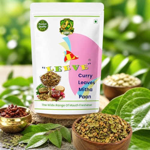 Image of Leeve Curry Leaves Kadi Patta Paan Mouth Freshener 400g | Herbal Paan Mukhwas | Digestive & Refreshing After Meal | Traditional Indian Mouth Freshener