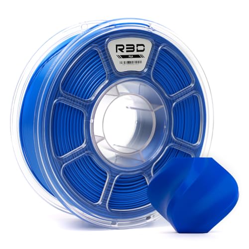 R3D PLA 3D Filament 1.75mm, 0-370 mm/s High-Speed Printing, Dimensional Accuracy +/- 0.02mm, 1KG (2.2lbs) Clear Plastic 