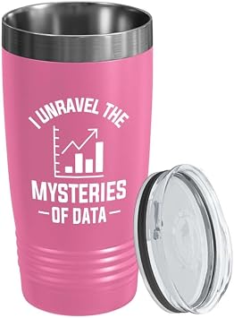 Data Analyst Pink Edition Viking Tumbler 20oz - I unravel the - Computer Science Tech Web Developer IT Database Programming Coding Software