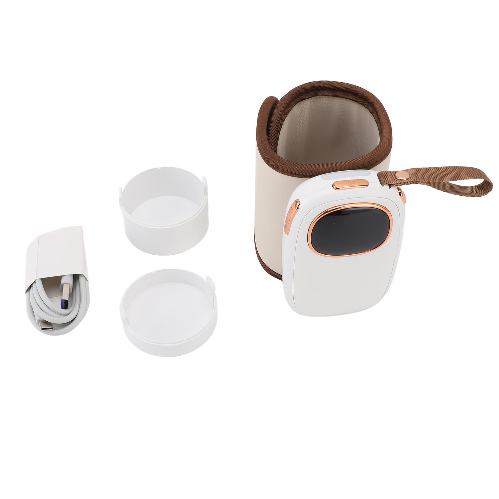 Funda Calientabiberones, Calentador de Leche Portátil USB con Calentamiento Rápido de 18 W y Termostato, Ideal para Viajes, Viajes de Negocios y Actividades Al Aire libre.