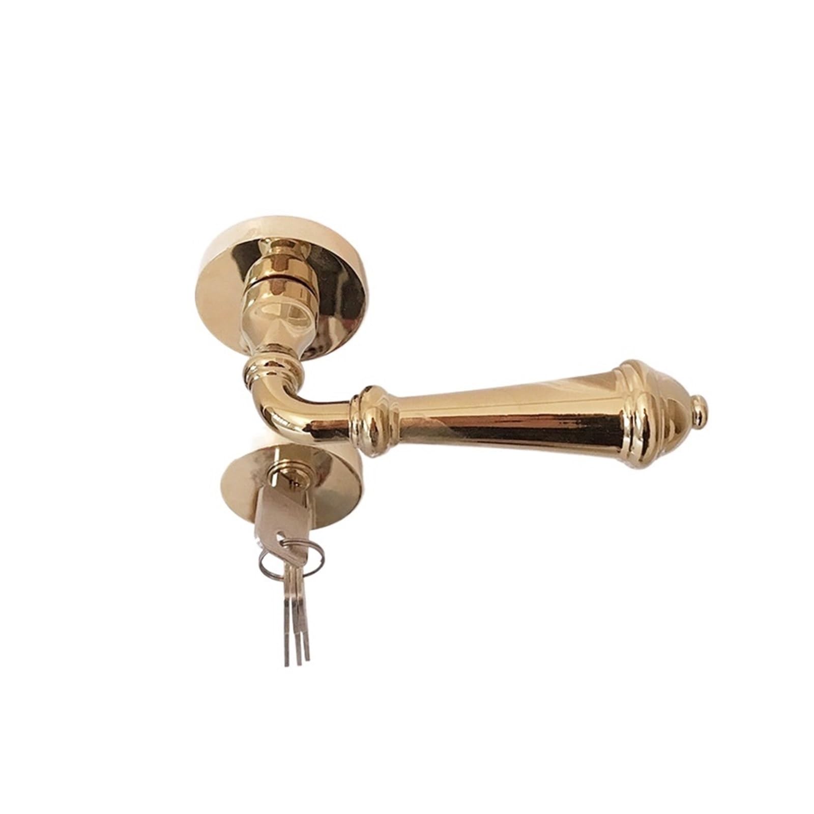 NYRXRYTCA American Golden Door Lock Light Luxury Simple Nordic Interior Bedroom Door Lock Wooden Door Handle Silent Magnetic Split Lock(Golden)