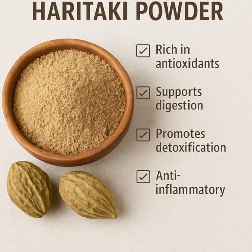 Image of Haritaki Powder 400g | Harad (Terminalia Chebula) Powder | Supports Digestion & Natural Detox | Ayurvedic Herbal Powder | No Added Preservatives
