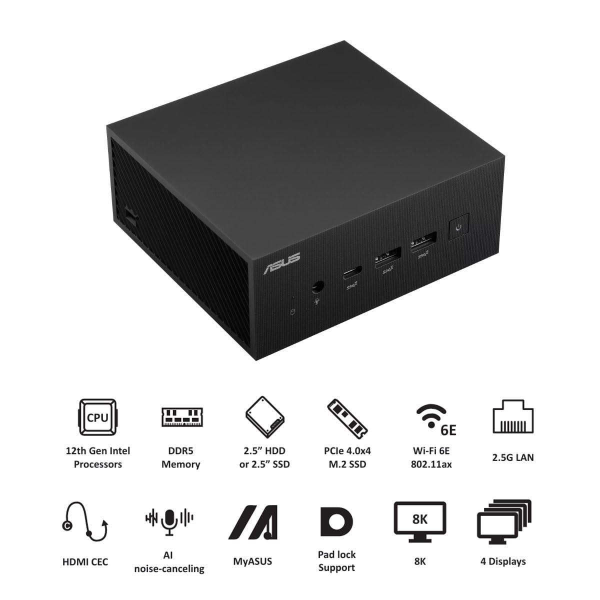ASUS Mini PC PN64-B-S5259MD | Core i5 13500H |32GB x 2 DDR5 RAM