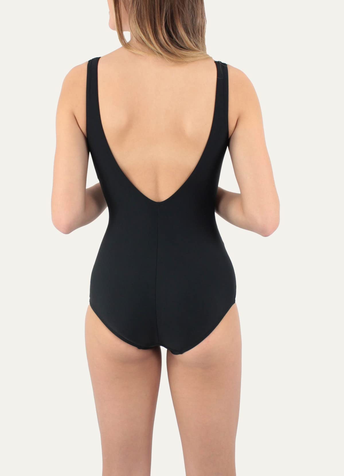 Janine Robin - Maillot de Bain 1 pièce Sculptant Java 40 - Noir - Marque Française - Haute Qualité