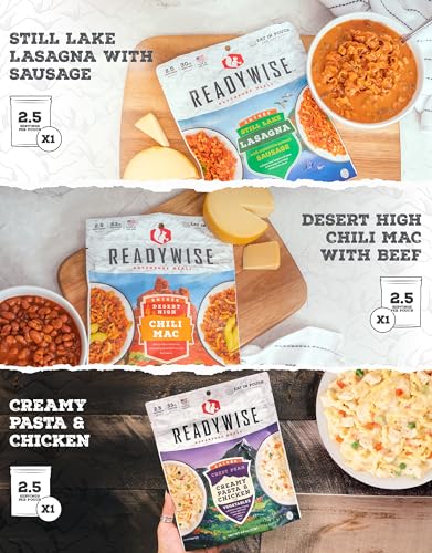 Image of Wise Foods Company Camping Favorites Cook-in-Pouch Freeze Dried Food Kit - Great for Backpacking and Hiking