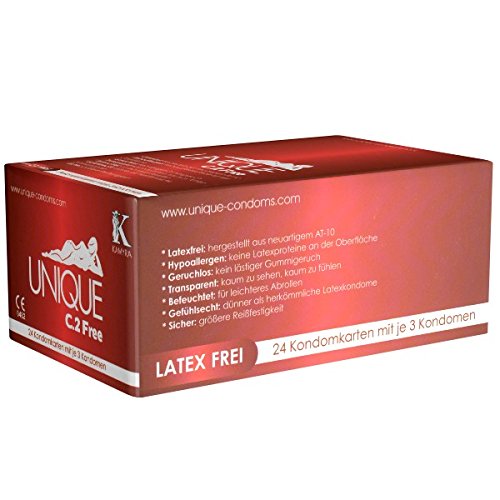 KAMYRA Unique C.2 Free, rot (24 x 3 latexfreie Kondome)