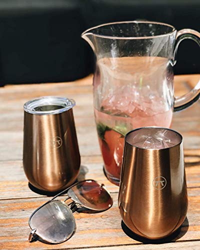 Outset, 2 Count (Pack Of 1), Copper Double Wall Drink Tumbler #TOP7