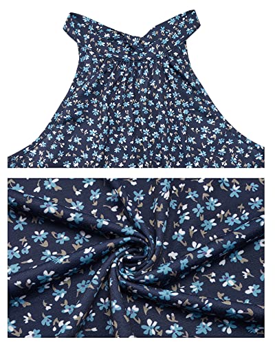 Image of STYLEWORD Women's Summer Floral Halter Maxi Dress Vacation Semi Formal 2026