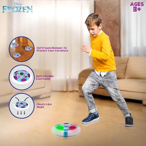 Image of SKOODLE Frozen Air Soccer Ball Non Rechargeable Battery Powered Hover Football, Indoor Electric Smart Air Football for Boys and Girls. Fun Game for Kids - For Birthday Gift
