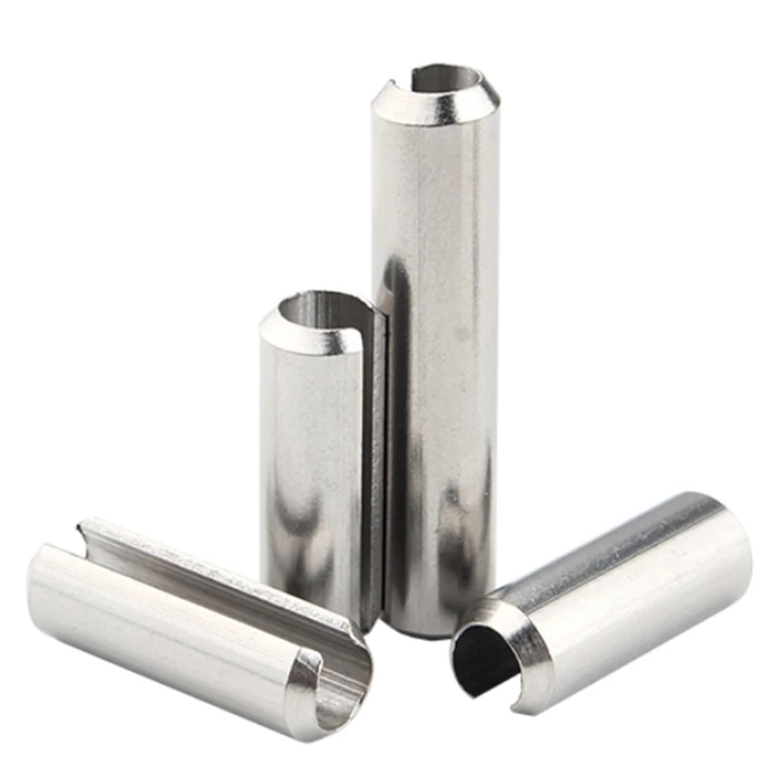 Perni a molla divisi in acciaio inossidabile, Perni elastici divisi M6 cavi in ​​acciaio inossidabile 304, lunghezze 10-70 mm, confezione assortita(M6x70mmx20pcs)