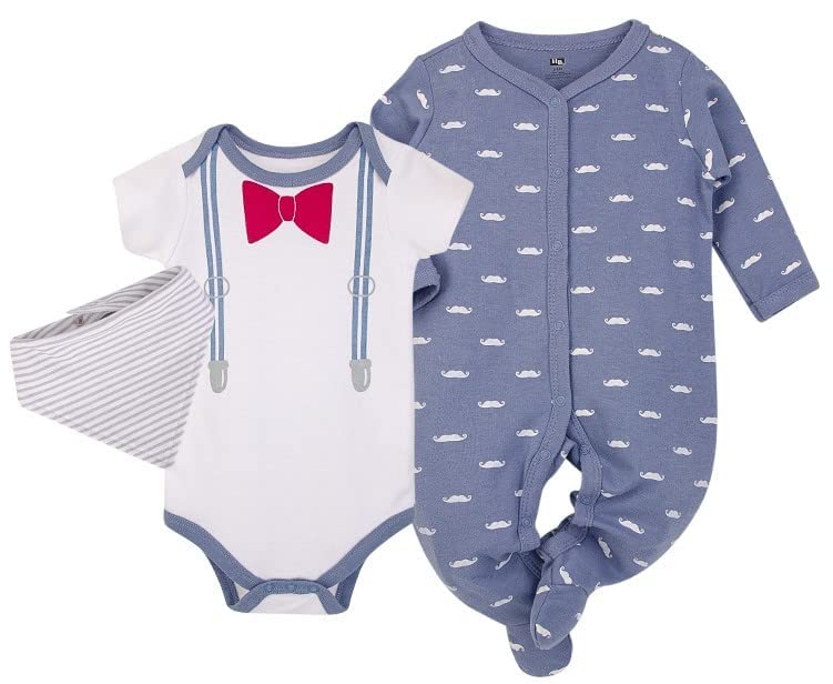 Hudson BabyUnisex Baby Cotton Bodysuits and Rompers, 8-piece Hudson Baby Unisex Baby Cotton Bodysuits and Rompers, 8-Piece, Sea Shore, 18-24 Months