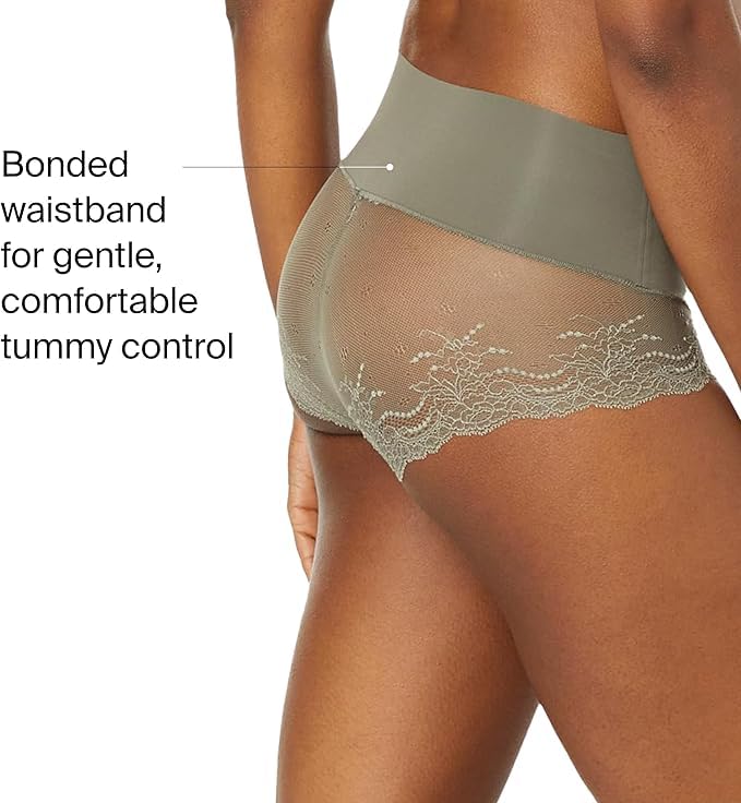Image of SPANX SPANXsmooth Undie-tectable Lace Hi-Hipster - Comfortable Core Control - Lace Shapewear - No Visible Panty Lines