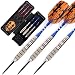 CUESOUL 20 Grams Steel Tip Brass Barrels Nickle Planting Darts Set with Aluminum Shafts and Case