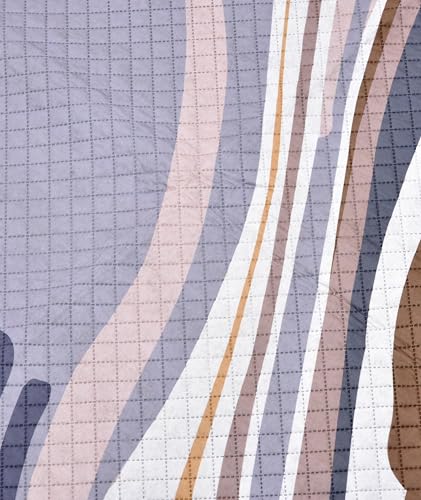 Image of COZY FURNISH Modern Abstract Area Rug, 5 x 7 Feet, Multi-Color Marble Pattern, Living Room Carpet with Suede Backing (Multicolor01, 5X7(Inches))