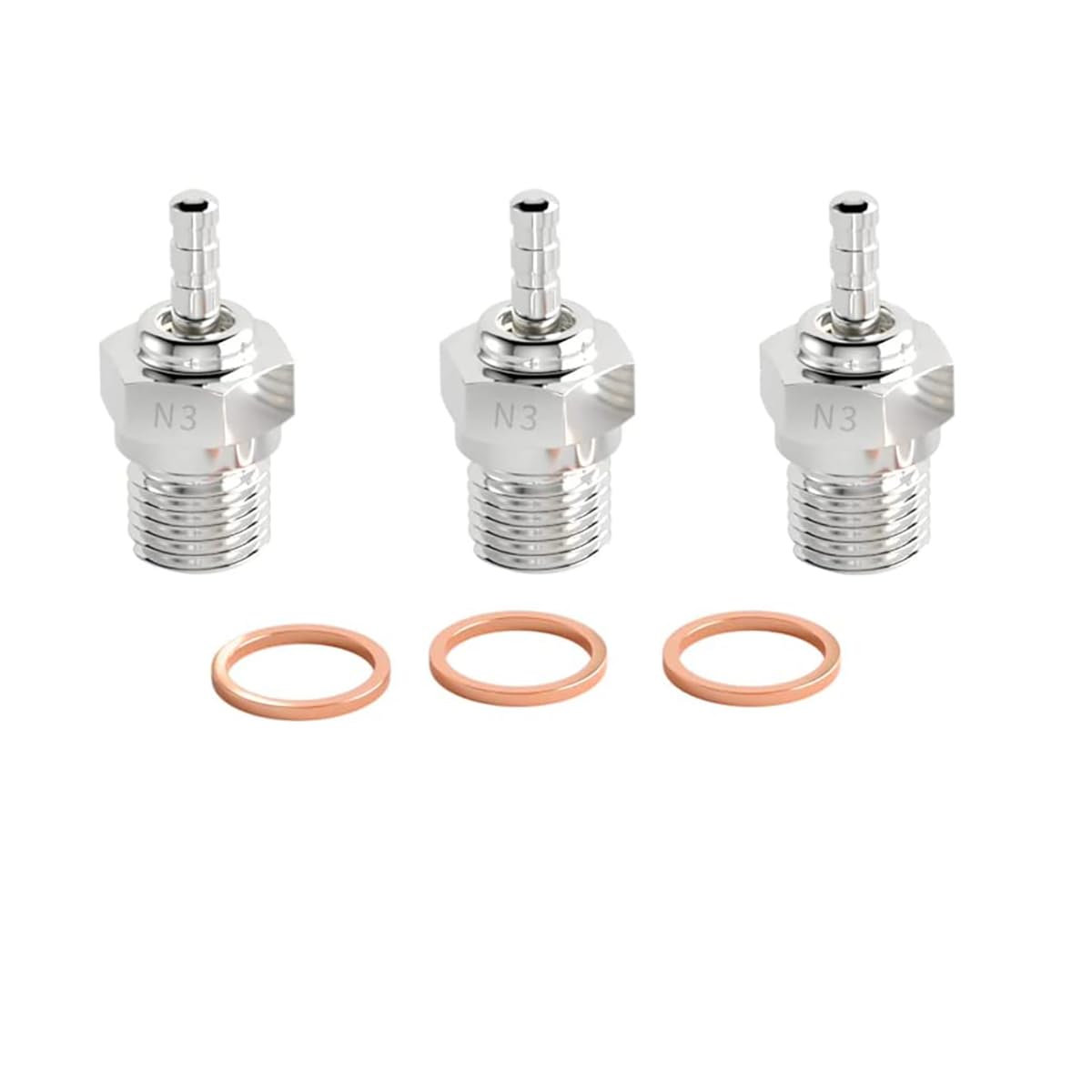JIHAIYEMENGZHEN Platinum/Iridium Nitro Spark Plug T1 70117 Flat Replacement OS #7/8 For 1/8 1/10 RC Fuel Trucks Off-road RC Vehicles General Purpose (4)
