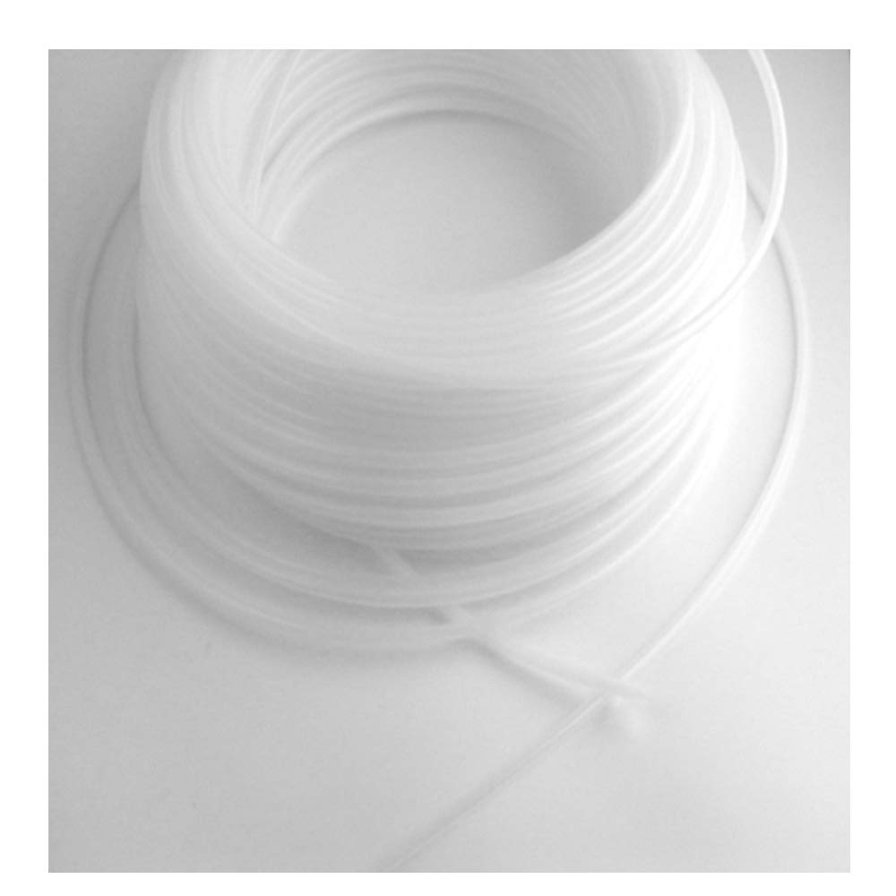 10 Meter Keder Tube 6 mm Keder rund Meterware weiß-transparent stabiler - flexibler Kederschlauch
